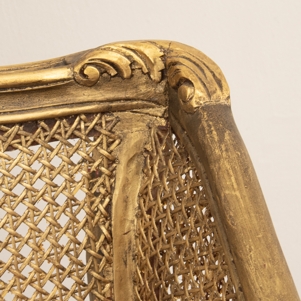 French Style Rattan Settee - Image 7