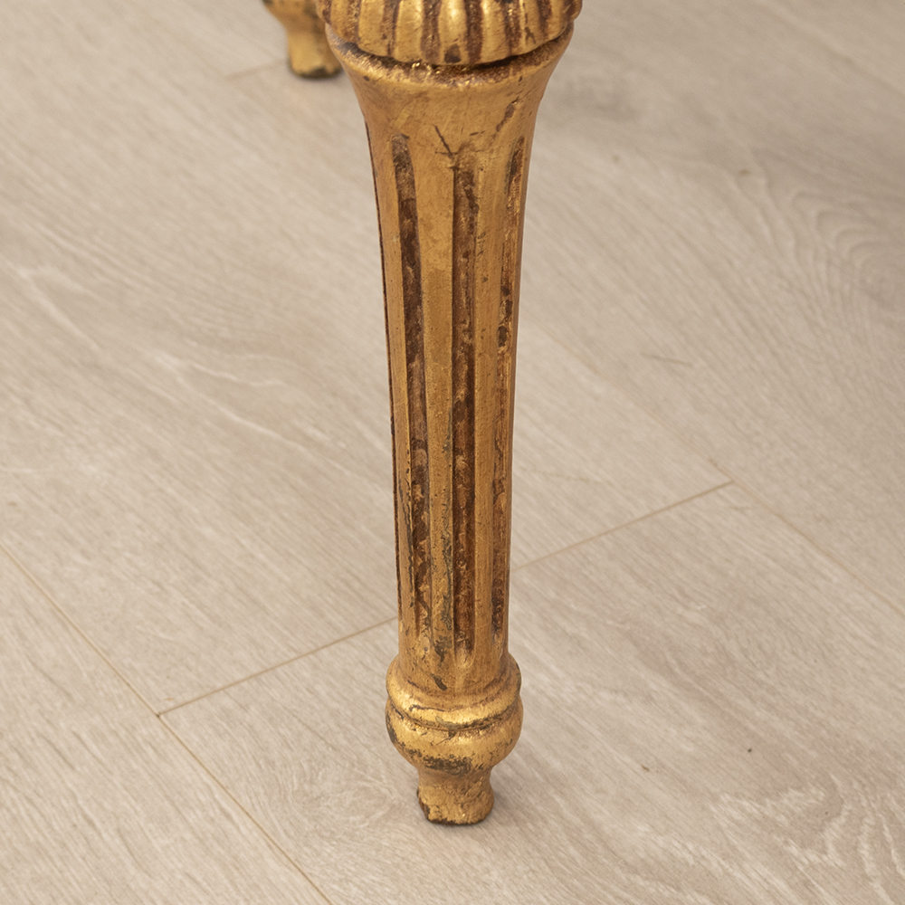 Rattan and Giltwood Stool - Image 7