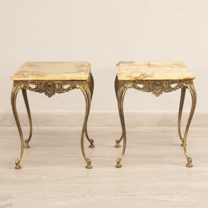Pair of Onyx Side Tables