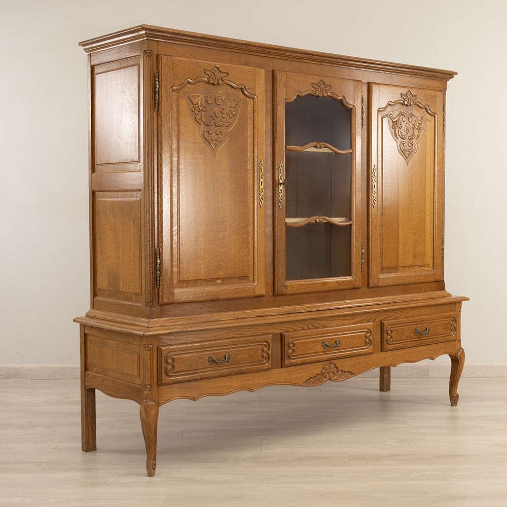 Belgian Oak Display Cabinet - Image 2
