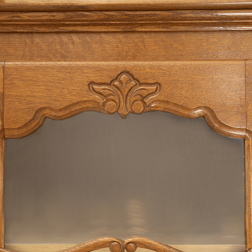 Belgian Oak Display Cabinet - Image 4