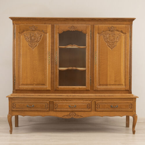 Belgian Oak Display Cabinet