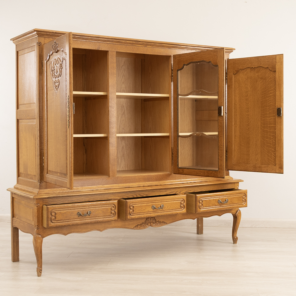 Belgian Oak Display Cabinet - Image 6