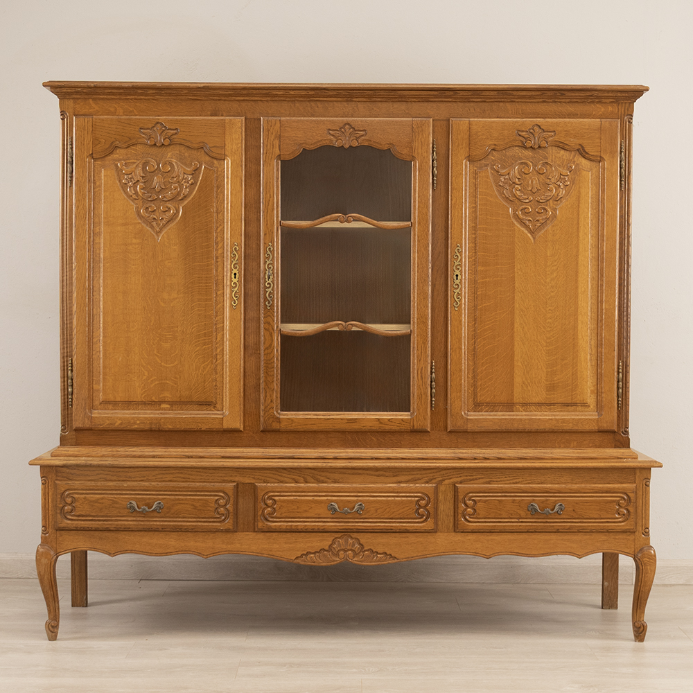 Belgian Oak Display Cabinet
