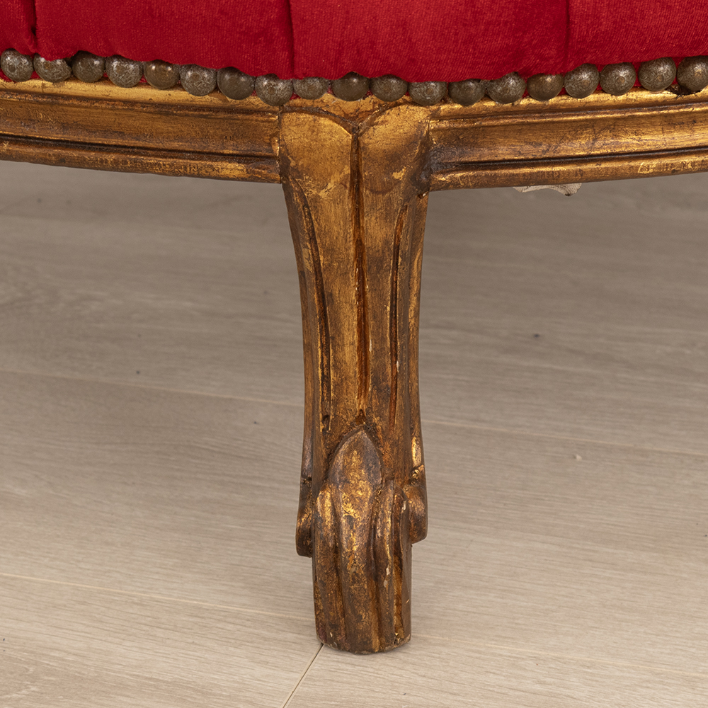 Giltwood Ottoman - Image 4