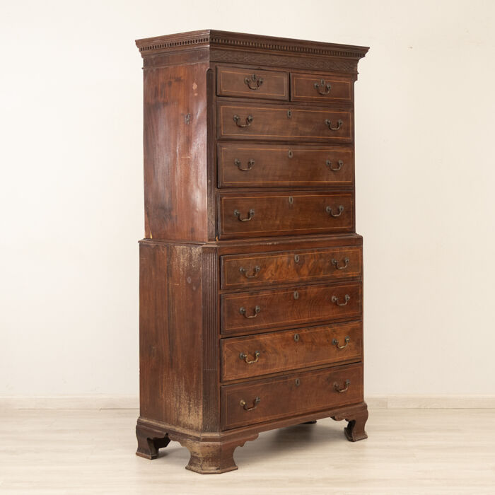 Regency Mahogany Chest on Chest - Image 2