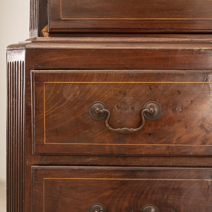 Regency Mahogany Chest on Chest - Image 5