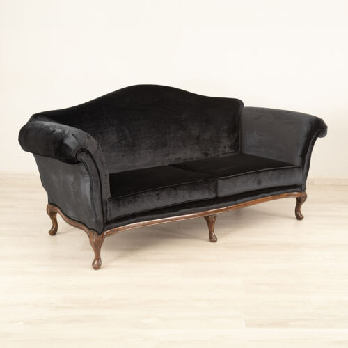 Classic Black Velvet sofa