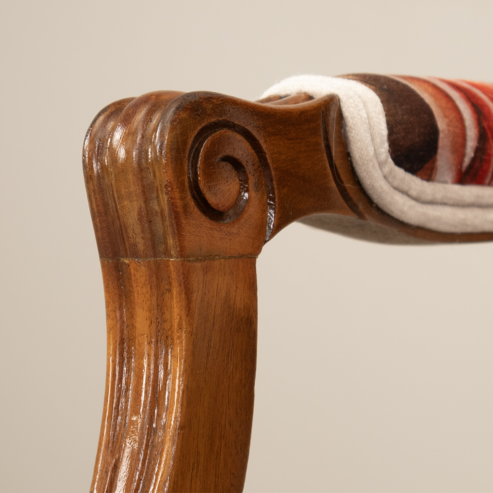 French Floral Settee - Image 9