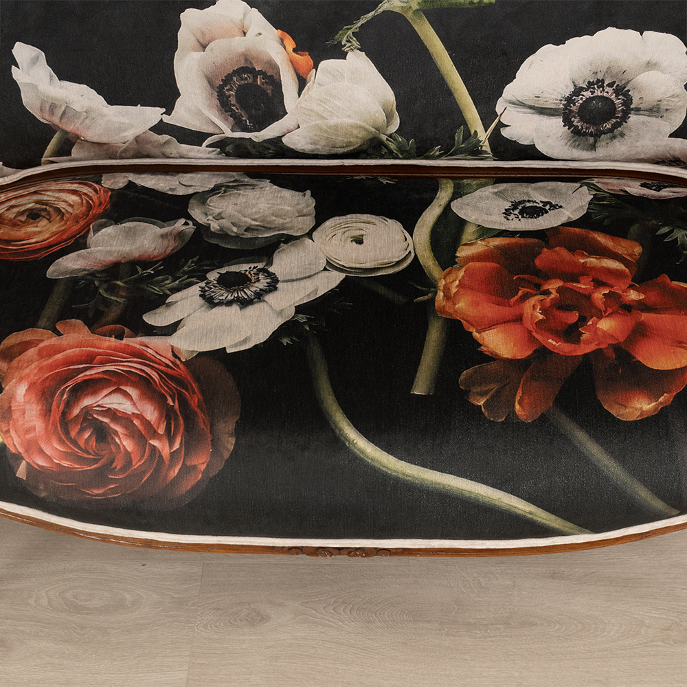 French Floral Settee - Image 6