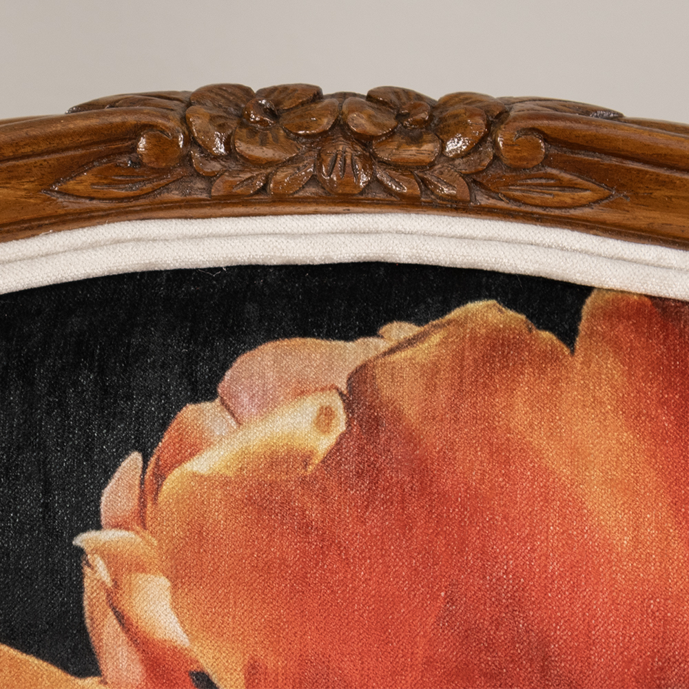 French Floral Settee - Image 4