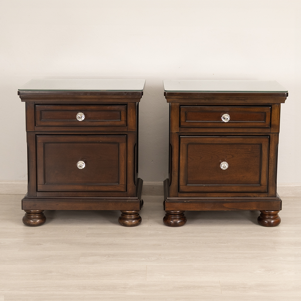 Pair of Mahogany Pedestals