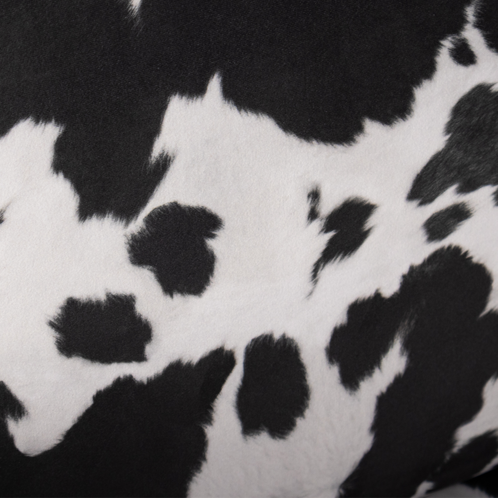 Cow Hide Armchair and Footstool - Image 9