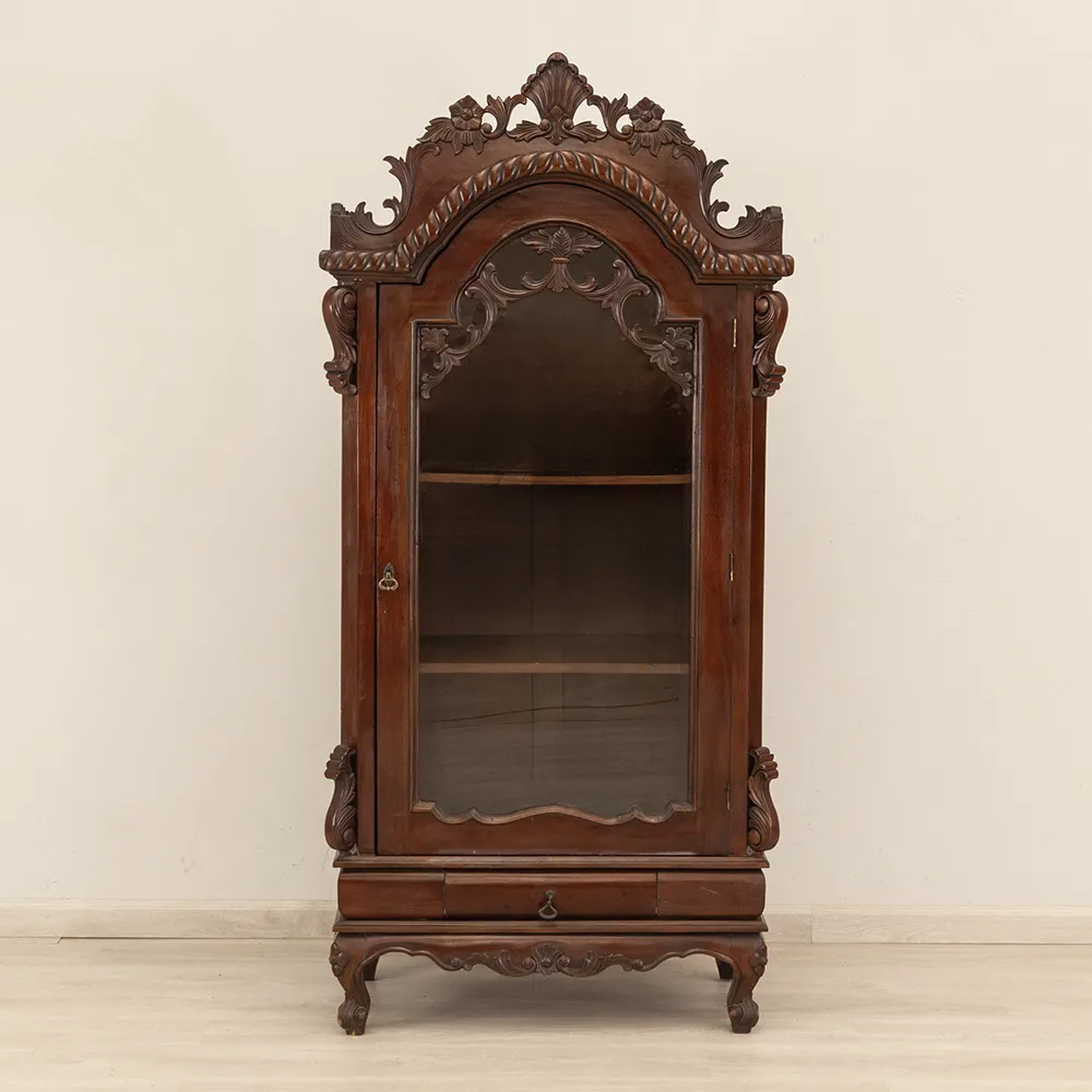 Elegant Antique Display Cabinet