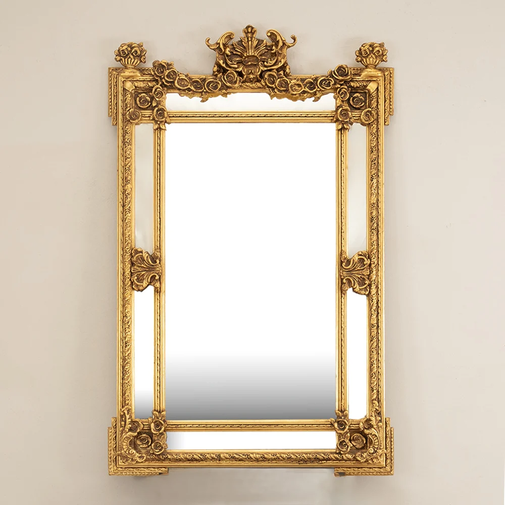 Ornate Vintage Wall Mirror - Kings & Queens Antiques