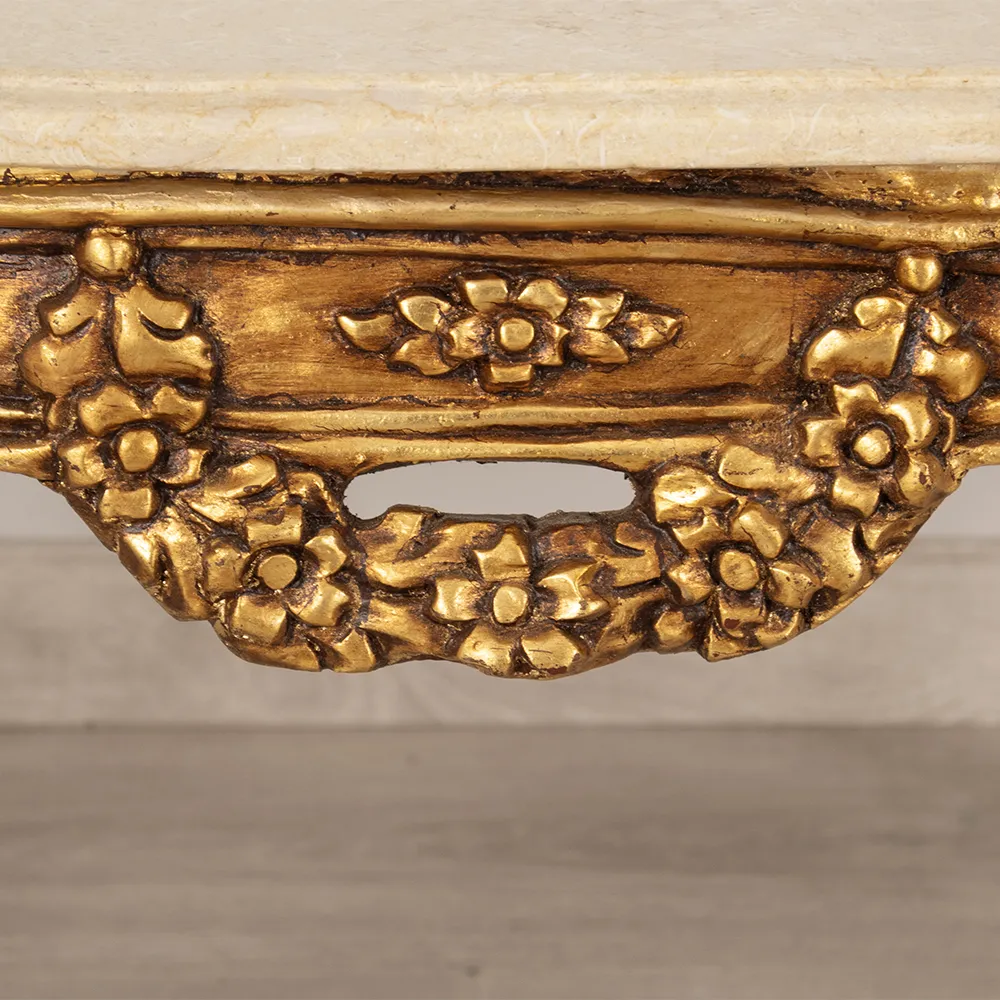 Marble Top Gilded Coffee Table - Image 4