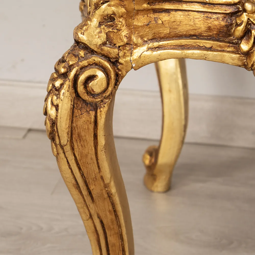 Marble Top Gilded Coffee Table - Image 6