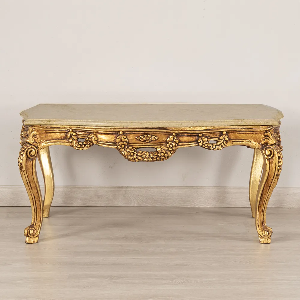 Marble Top Gilded Coffee Table