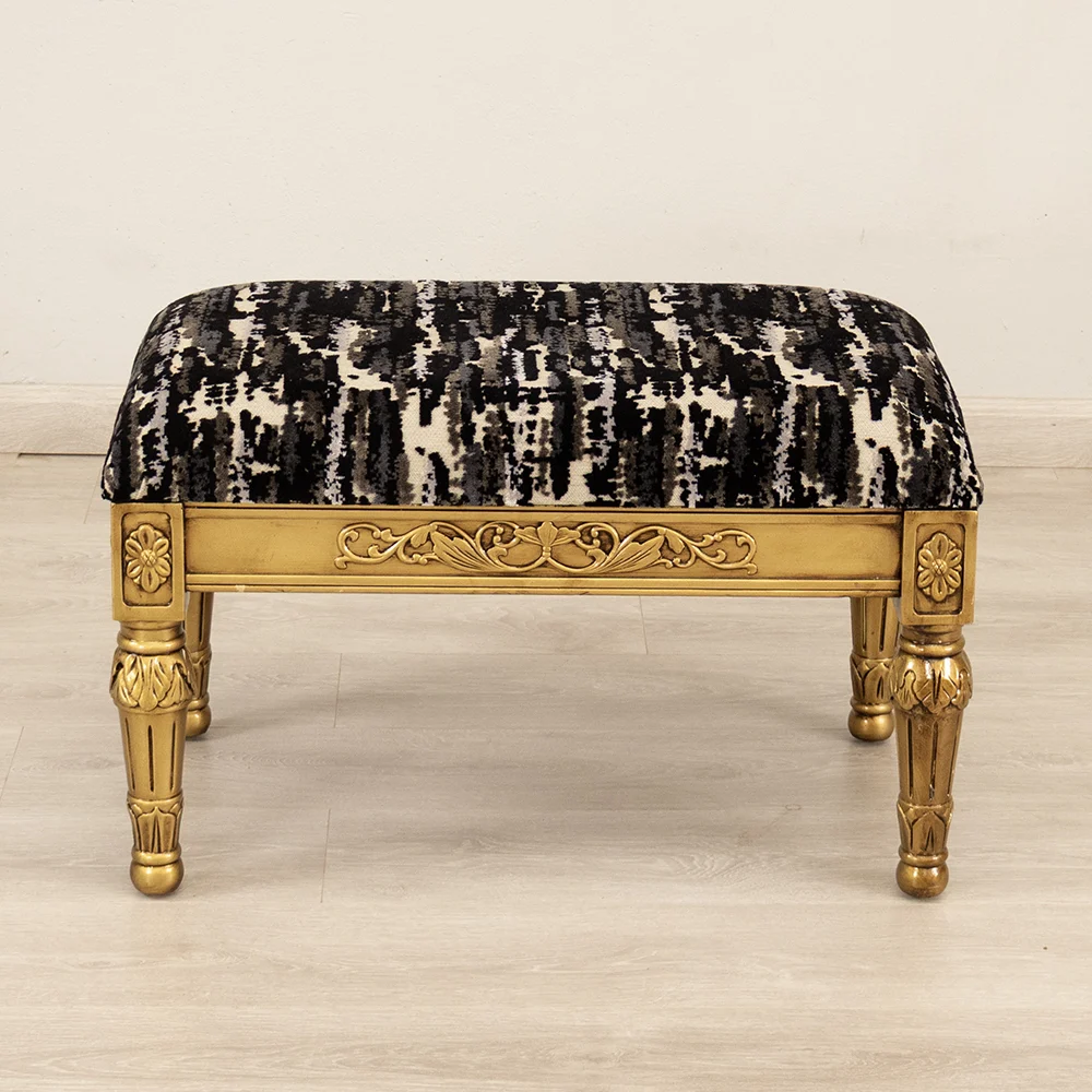 Blackgild Armchair and Footstool - Image 4