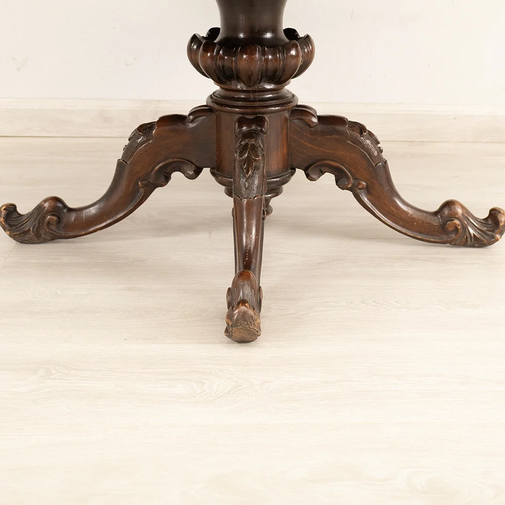 Walnut Round Coffee Table - Image 2