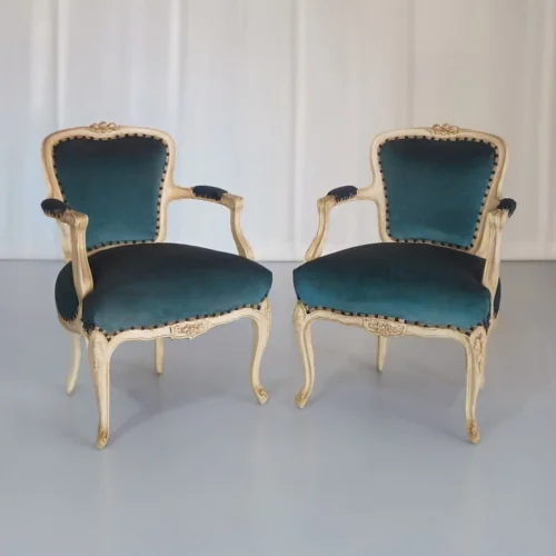 Pair of Ducoed Armchairs