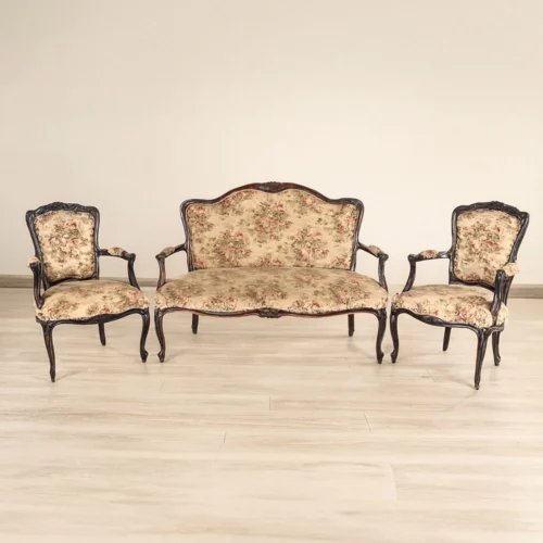 French Walnut Three Piece