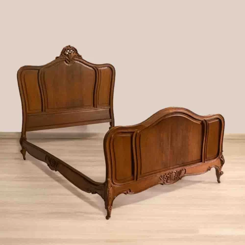 French Oak Double Bedstead