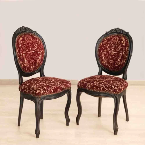 Carved and Ebonized Chairs
