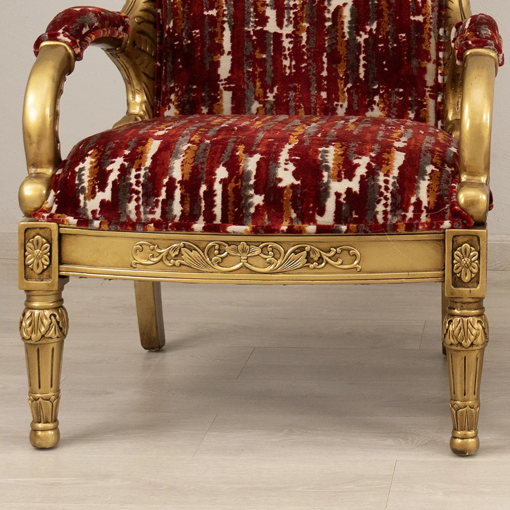 Redgild Armchair and Footstool - Image 10