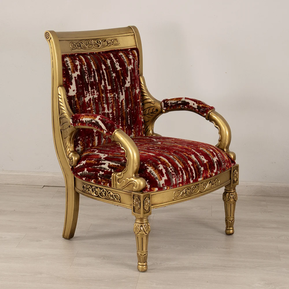 Redgild Armchair and Footstool - Image 6