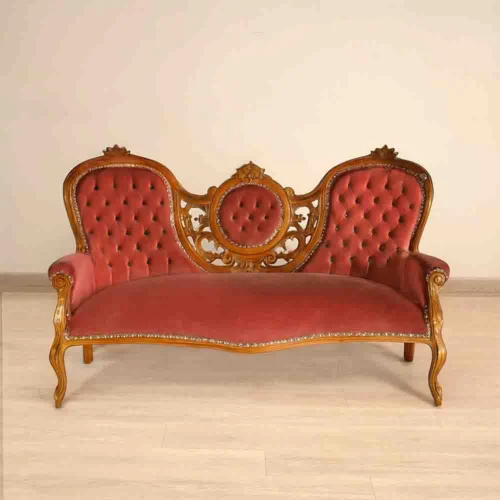 Late Victorian Carved Sofa
