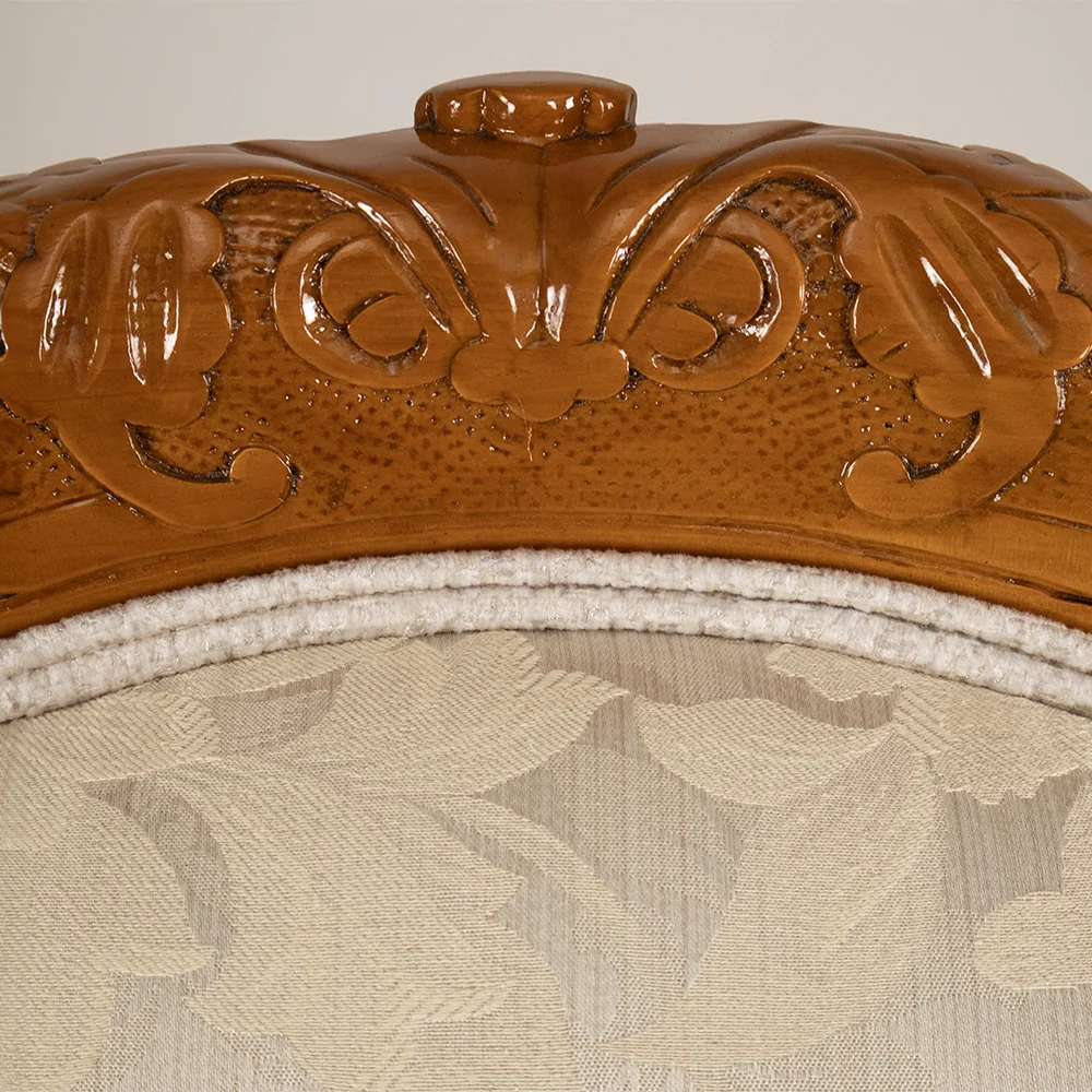 Blond Mahogany Armchair - Image 4