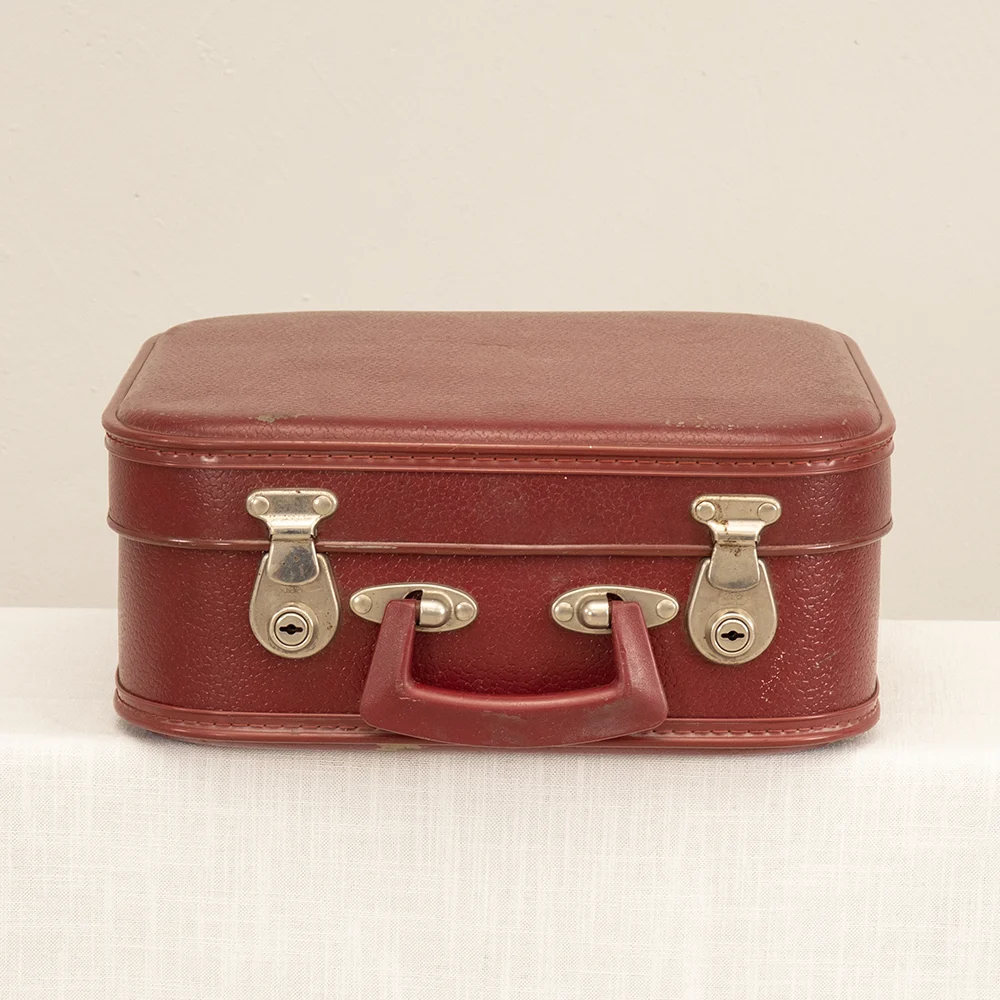 Vintage Vanity Case Red
