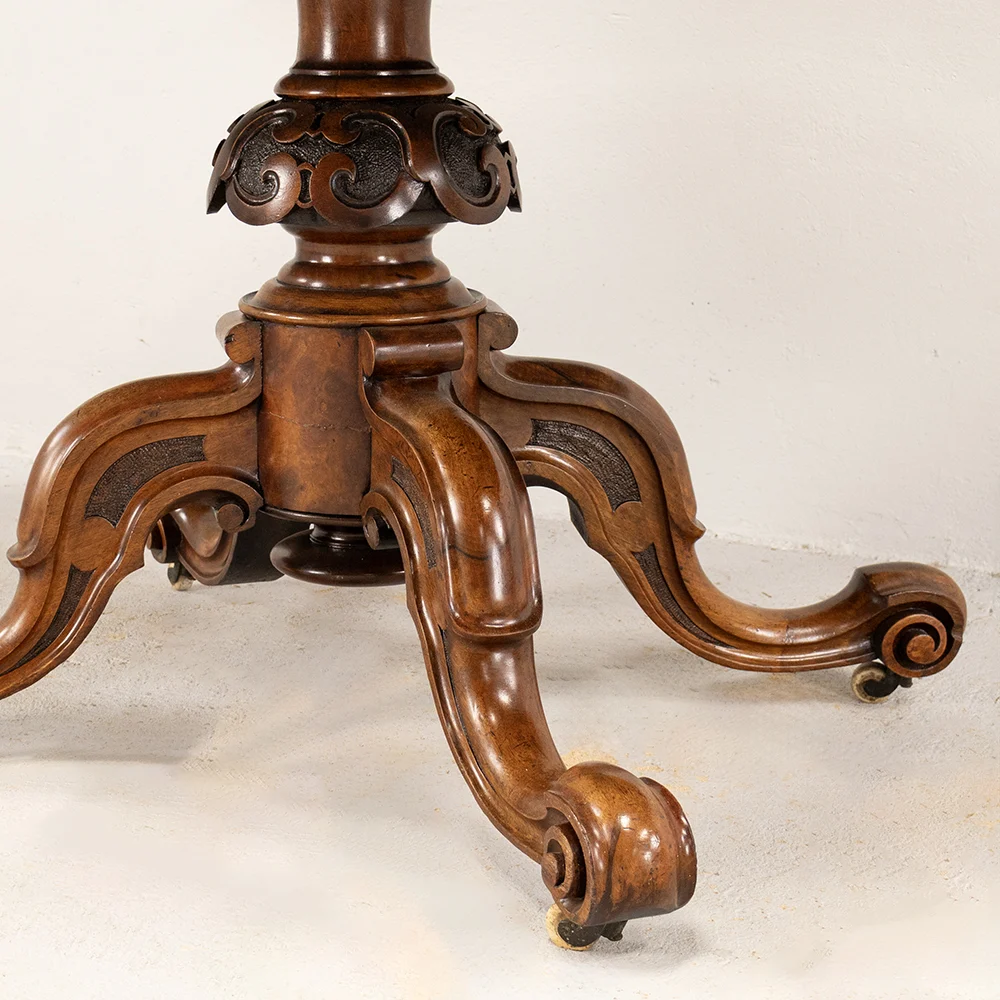 Burr Walnut Oval Table - Image 6