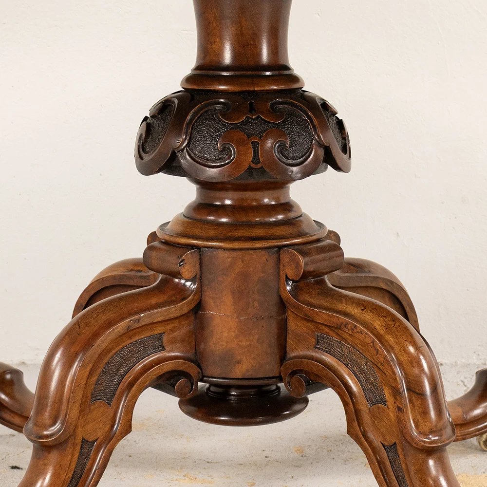 Burr Walnut Centre Table - Kings & Queens Antiques
