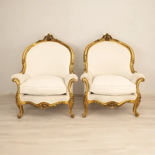 French Gilded Chairs