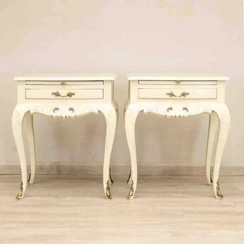 Pair of One Drawer Pedestals
