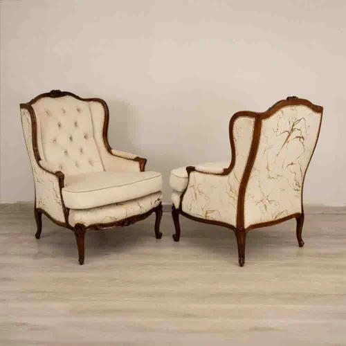 Victorian Walnut Armchairs