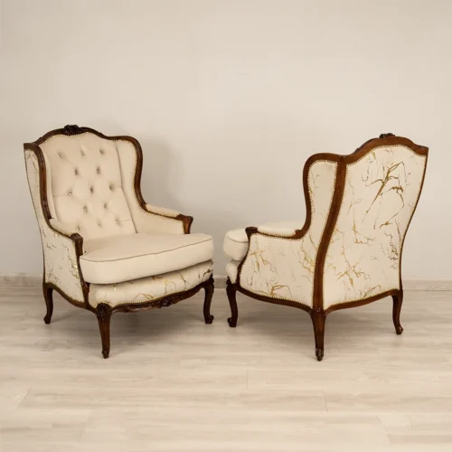 Victorian Walnut Armchairs