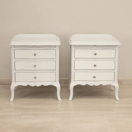 3 Drawer Queen Anne Pedestals