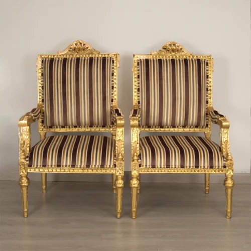 Baroque Gilded Armchairs