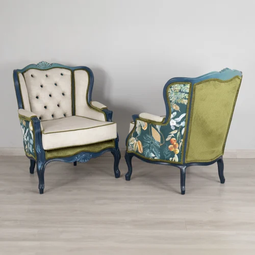Upcycled victorian armchairs 1