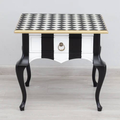 Checkered side table