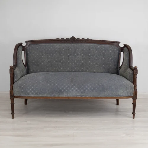 Circa 1900 Wingback Settee