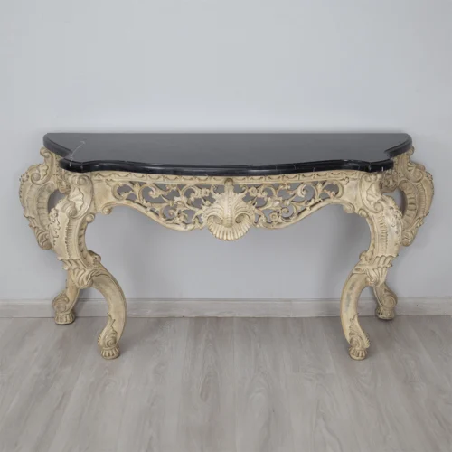 Heavily Carved Console Table