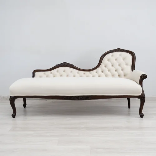 Victorian Teak Chaise Longue