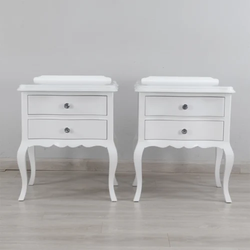 French Apron Pedestal 2 Drawer