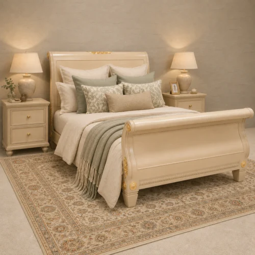 French Sleigh Bed
