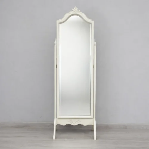Vintage Carved Cheval Mirror
