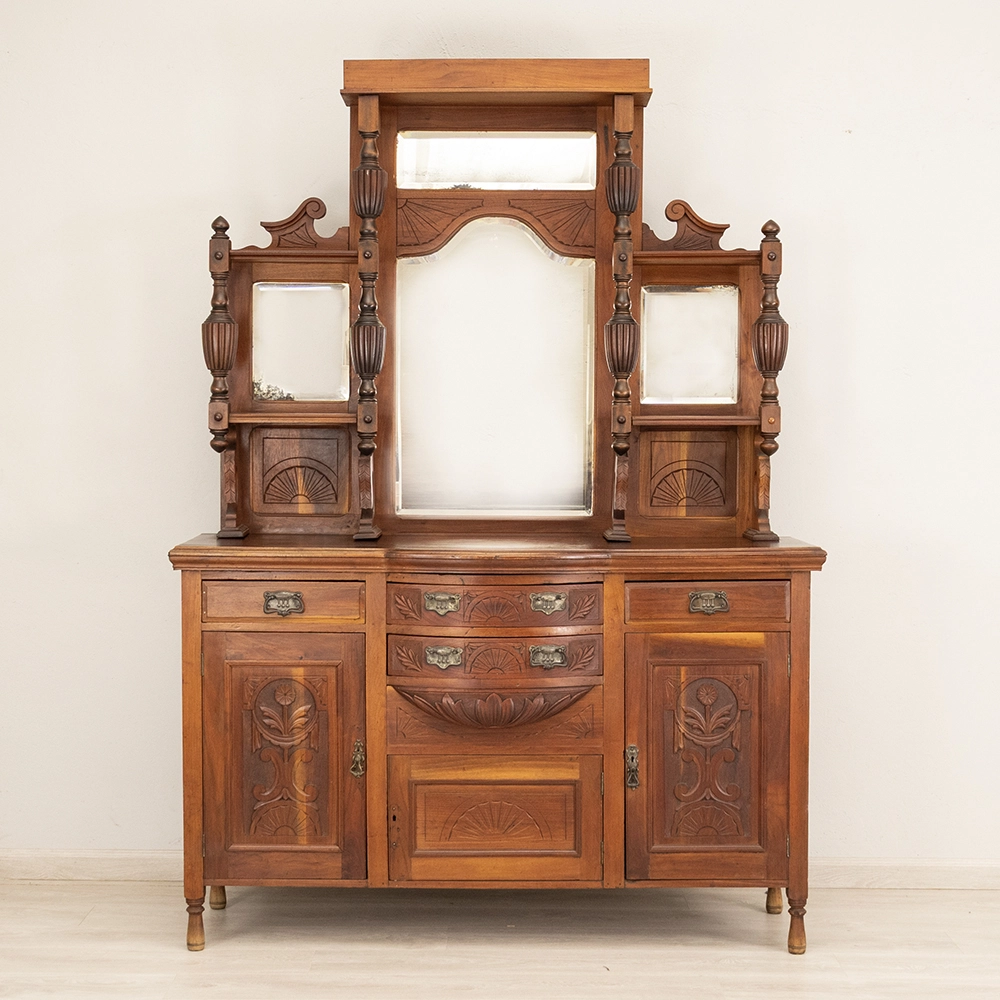 Oak Nouveau Art l’Antique Dessiner Dresser Antiques Queens & Kings - アート・デザイン・音楽